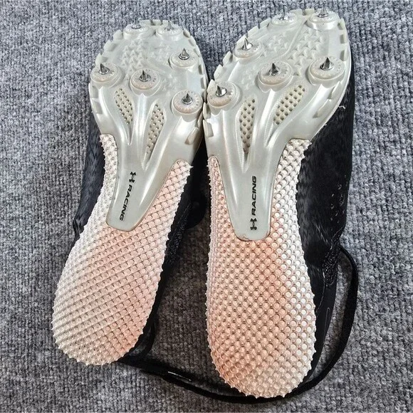 Under Armour Kick Sprint 4 Track Spikes Mens 8.5 Womens 10 Sprint Racing Shoes - Picture 5 of 6
